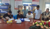 青州市建设工程综合服务中心到我院督导检查预防高处坠落专项整治工作